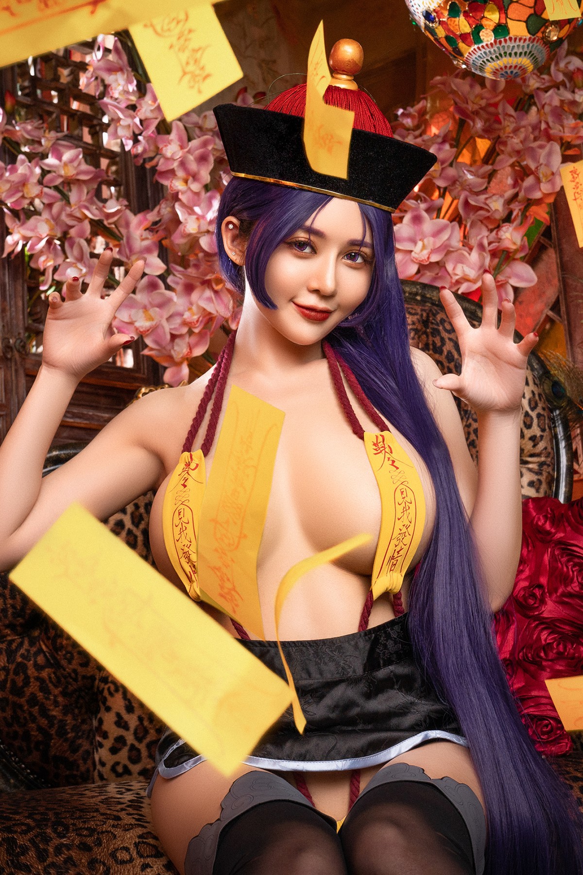 菰蒲風動縱斜影，殭屍奶光《安希》膣得液滿！見我發情——香希趕屍霊幻道士 X 最胸妖怪キョンシー Zombie sex folklore Set.02 47