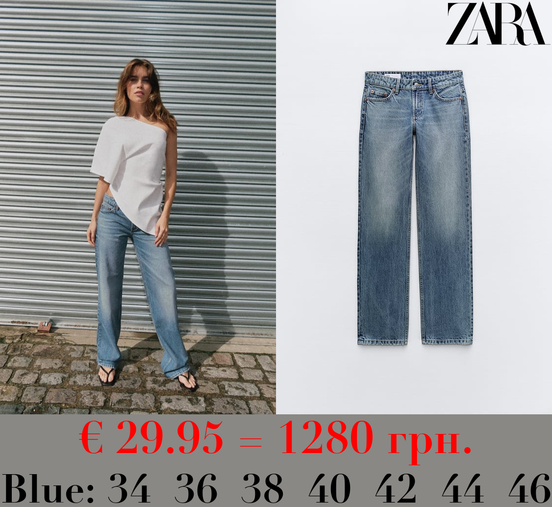 TRF STRAIGHT LOW-RISE JEANS