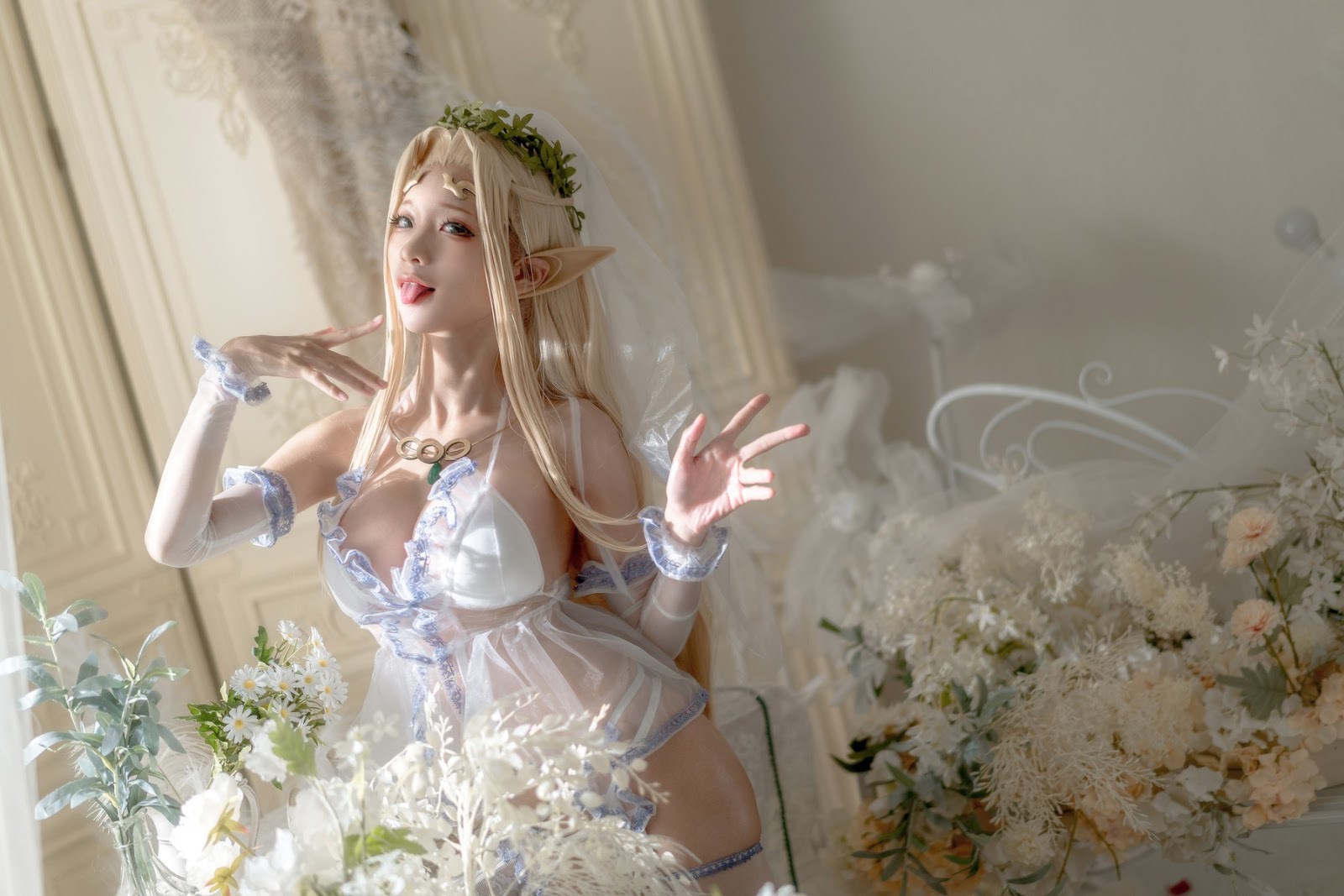 [蠢沫沫] 白精灵 婚纱 3