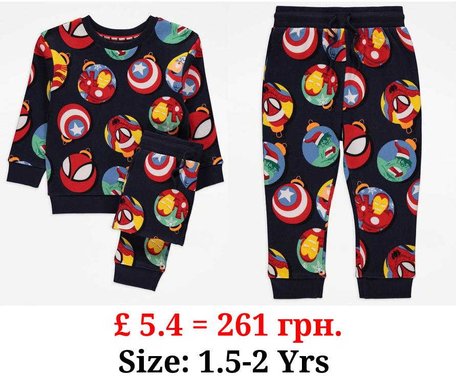 Marvel Christmas Sweatshirt and Joggers Outfit