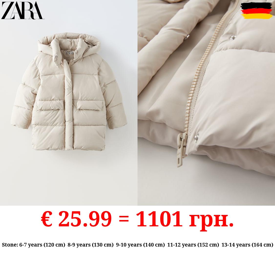 QUILTED COAT WITH FLAPS