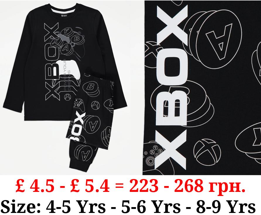 Xbox Controller Black Long Sleeve Pyjamas