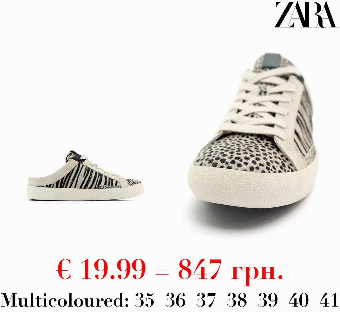 ANIMAL PRINT MULE TRAINERS