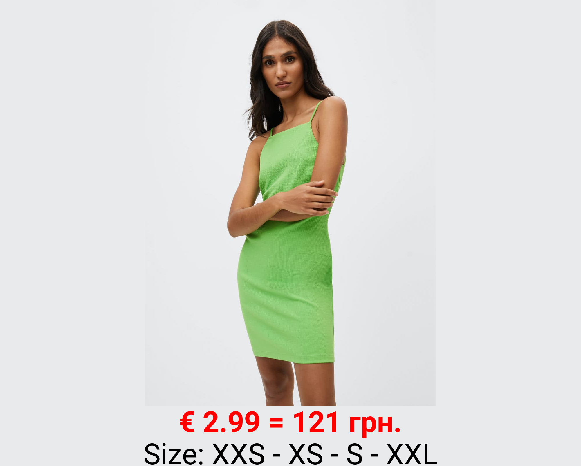 Vestido entallado canalé