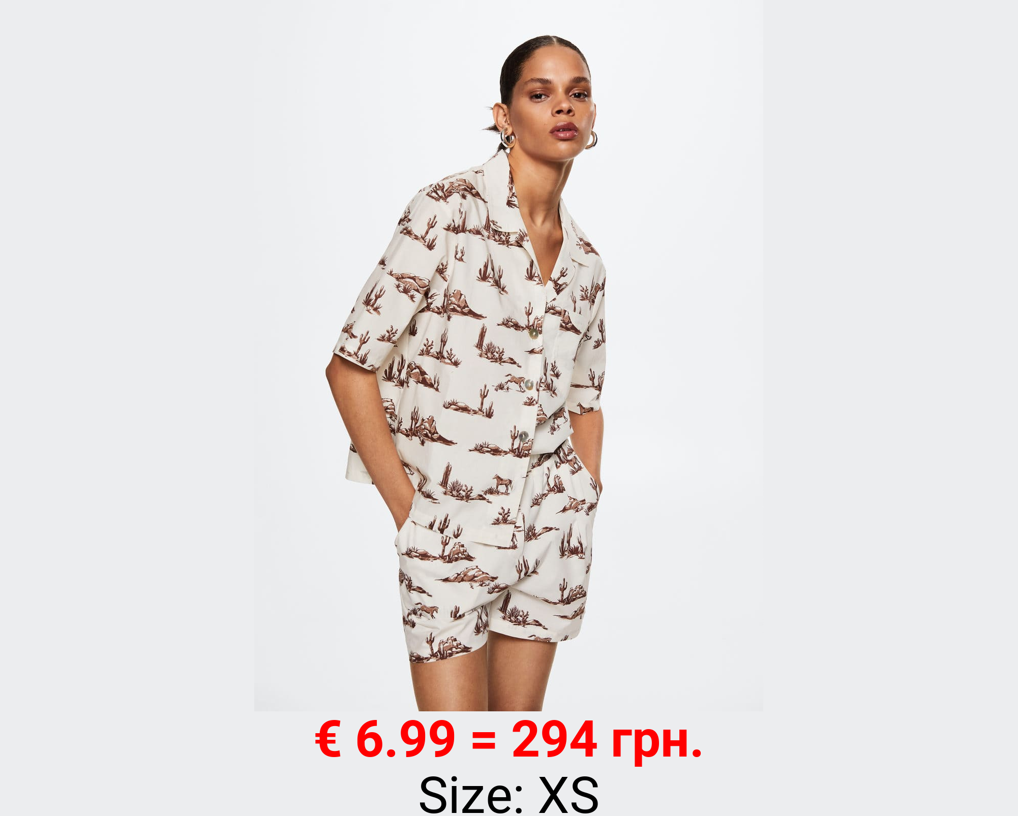 Short algodón estampado