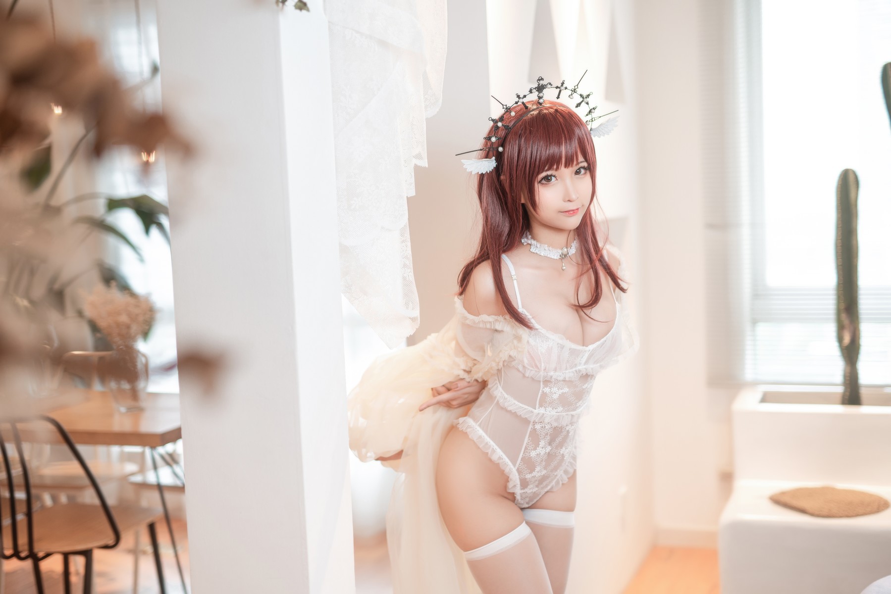 Cosplay 蠢沫沫 Chunmomo 沫沫真爱版 天使本-火天使 19