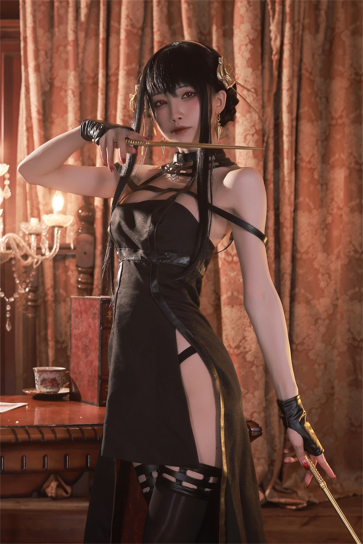 水淼aqua Cosplay 约尔黑礼服 1