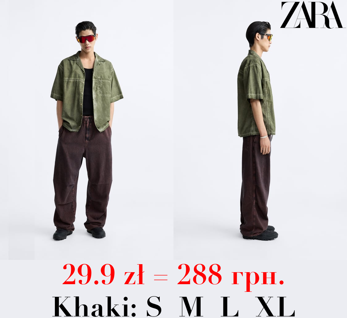 FADED SHIRT WITH SEAMS