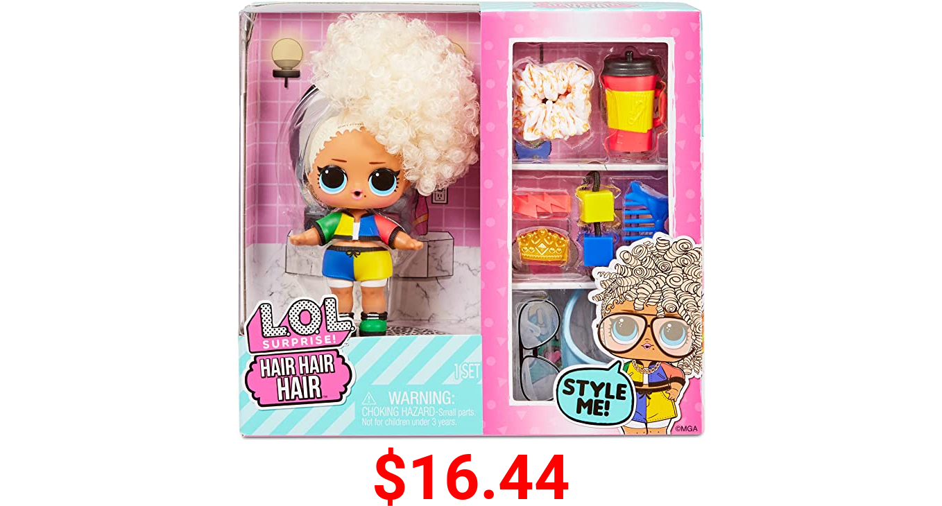 L.O.L. Surprise! Hair Hair Hair Dolls with 10 Surprises – Great Gift for Kids Ages 4+