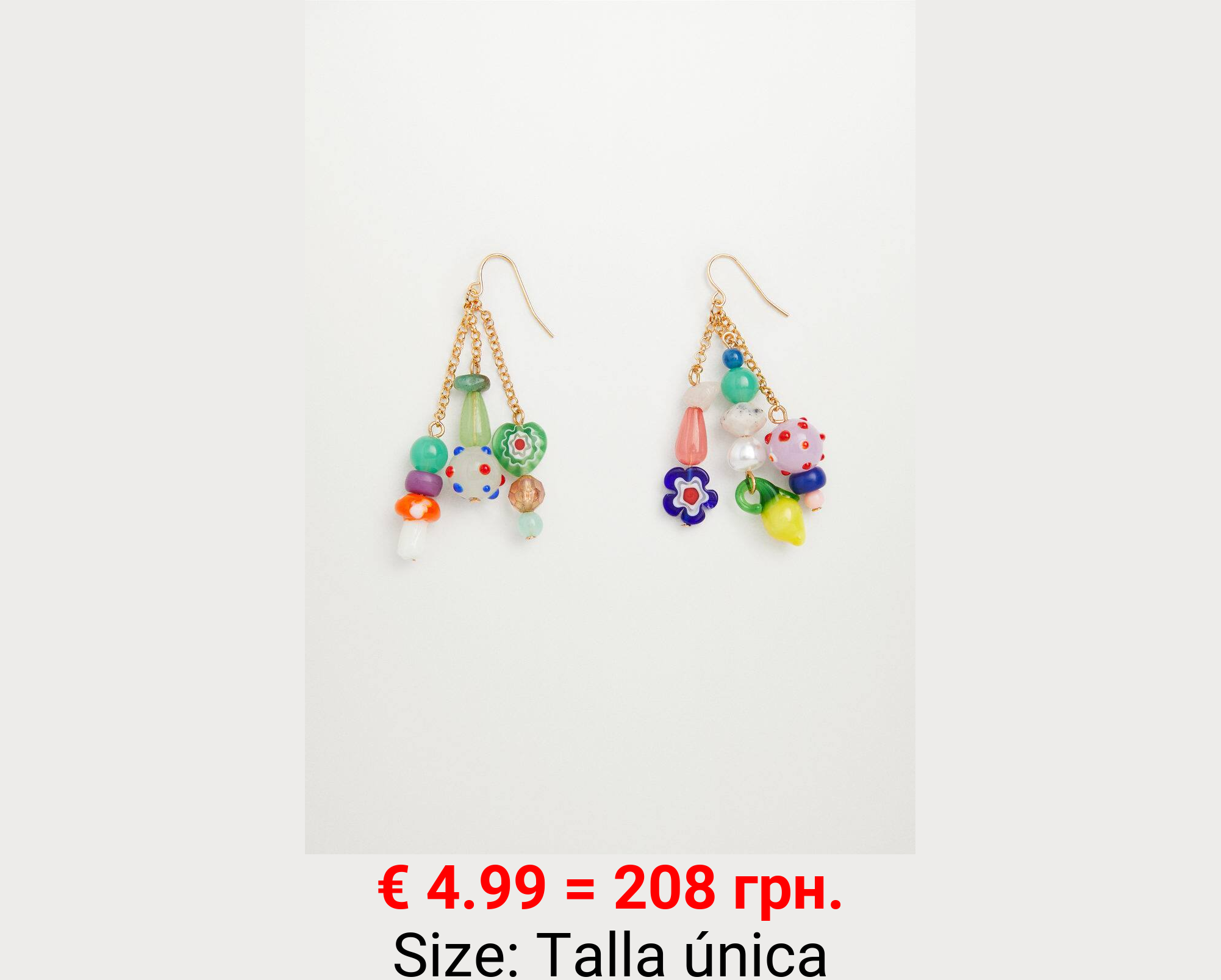 Pendientes colgante abalorios