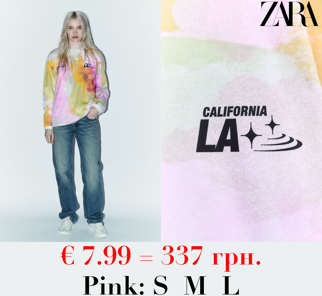 TIE-DYE PRINT T-SHIRT