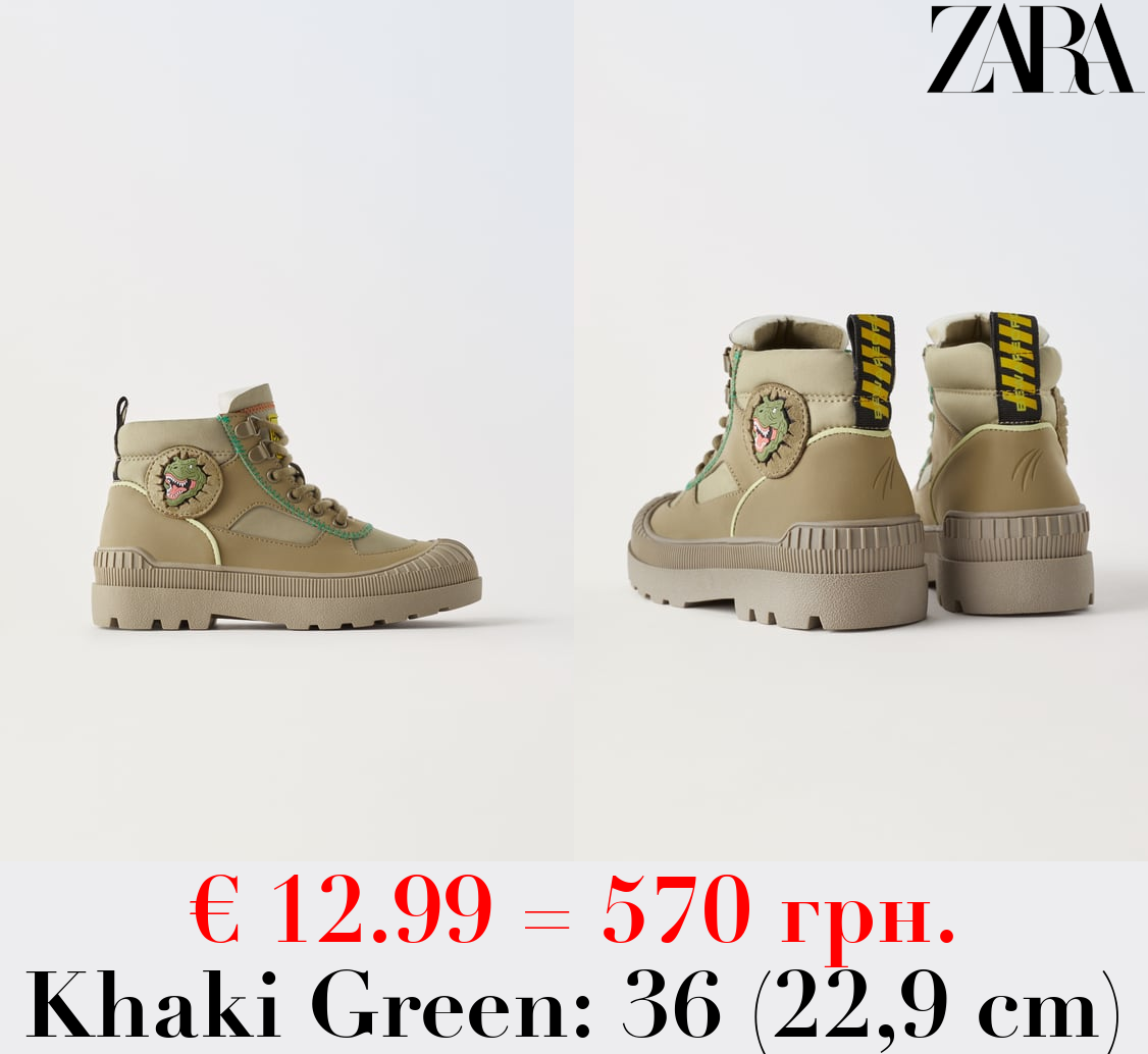 DINOSAUR HIGH TOP SNEAKERS