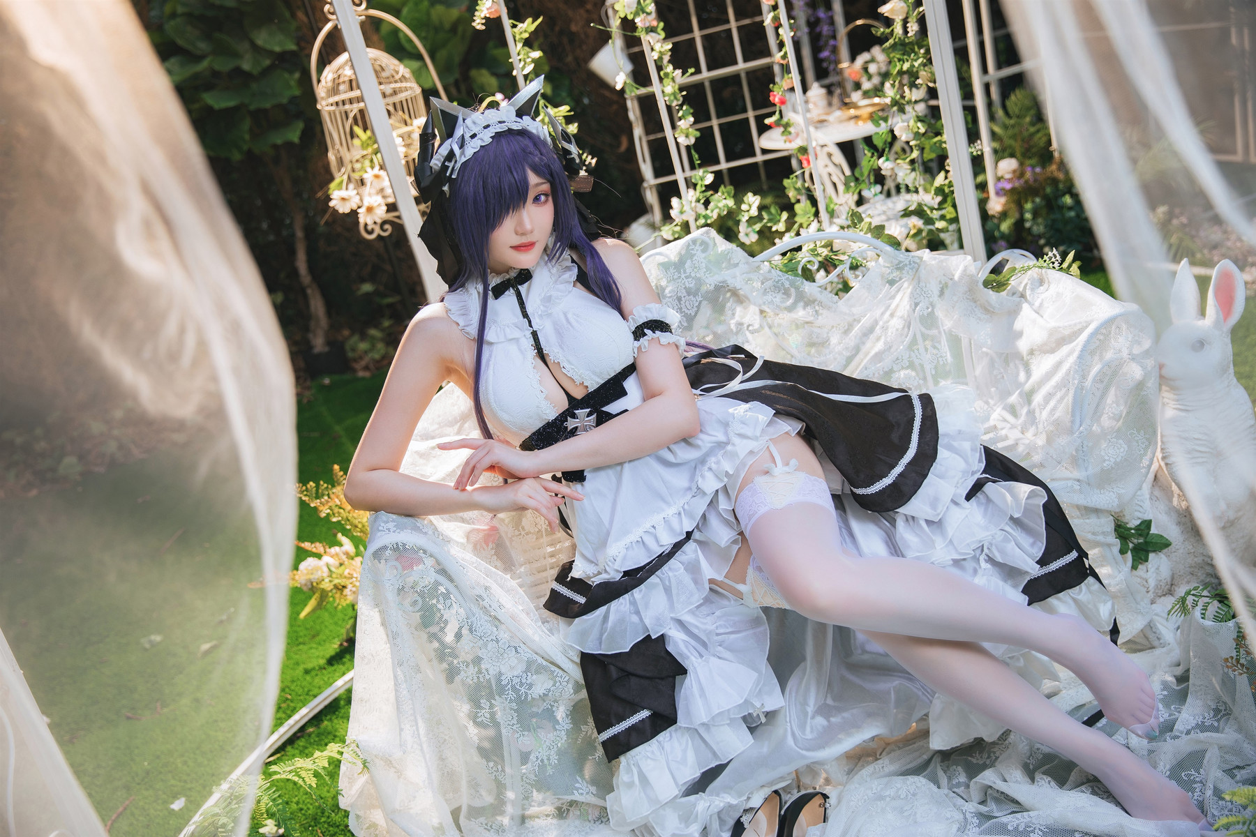 Cosplay 瓜希酱 碧蓝航线 奥古斯特女仆 7