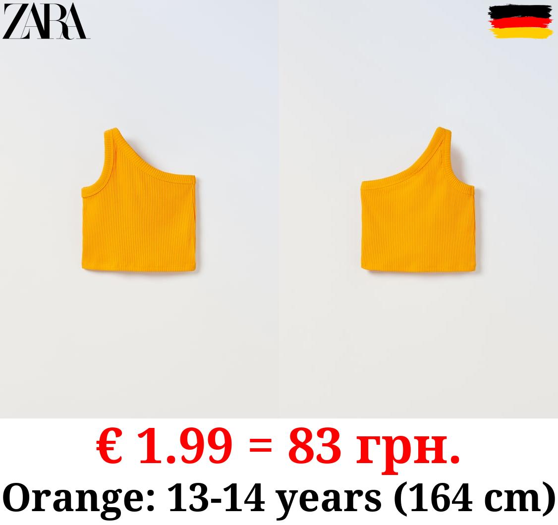 ASYMMETRIC RIBBED TOP