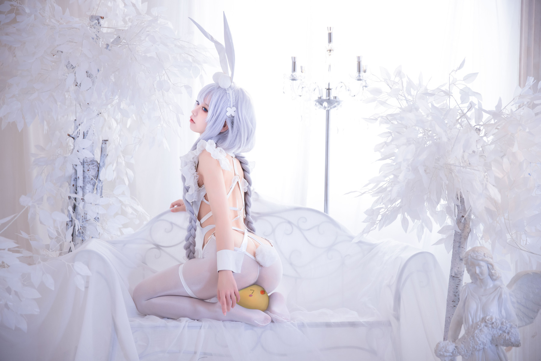 G44不会受伤 Cosplay 碧蓝航线 恶毒皮肤 懒懒的白兔 2