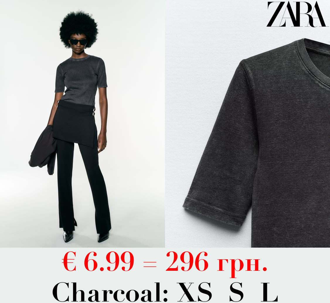 FADED COTTON T-SHIRT