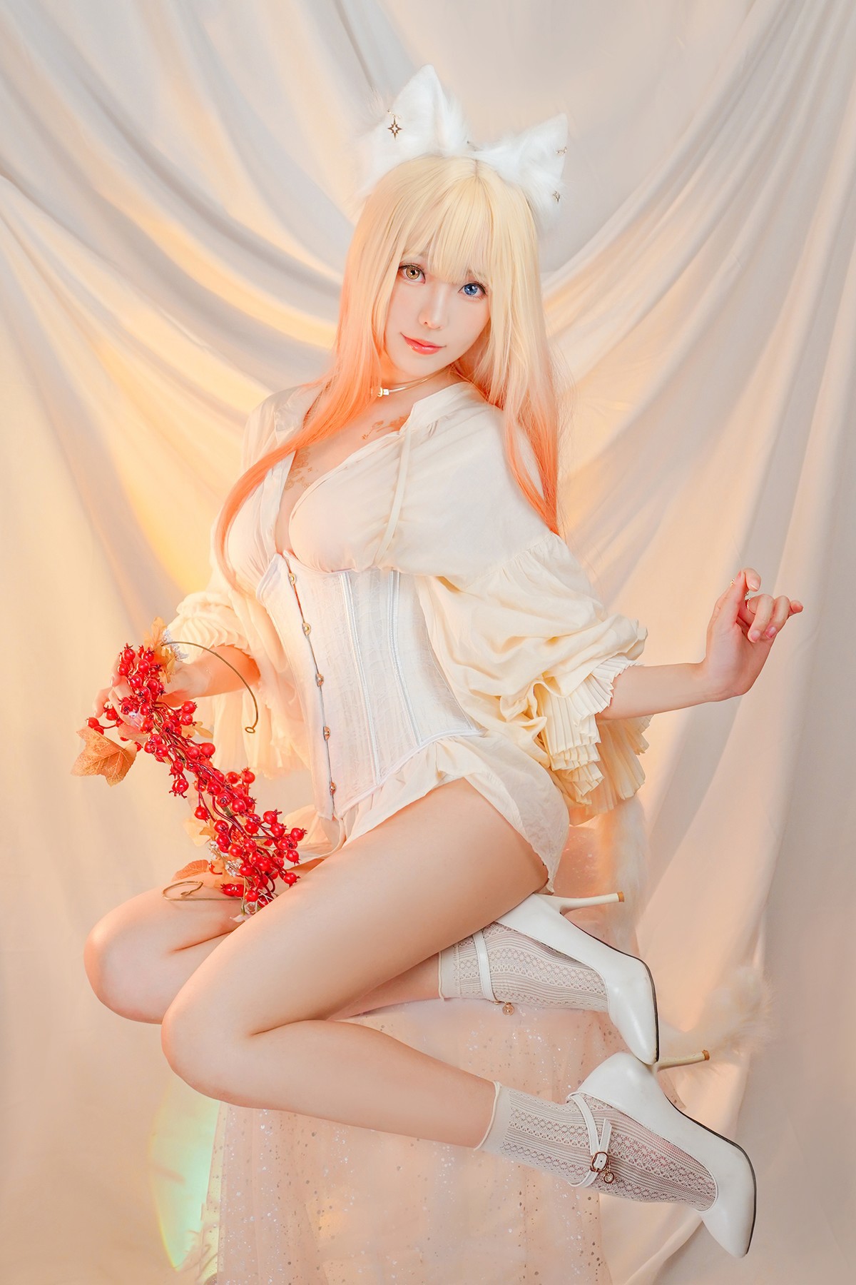 Cosplay ElyEE子 Cat魔女與貓 41