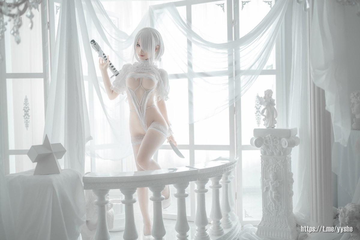 蠢沫沫 - 2B 白婚纱 [59P] 14