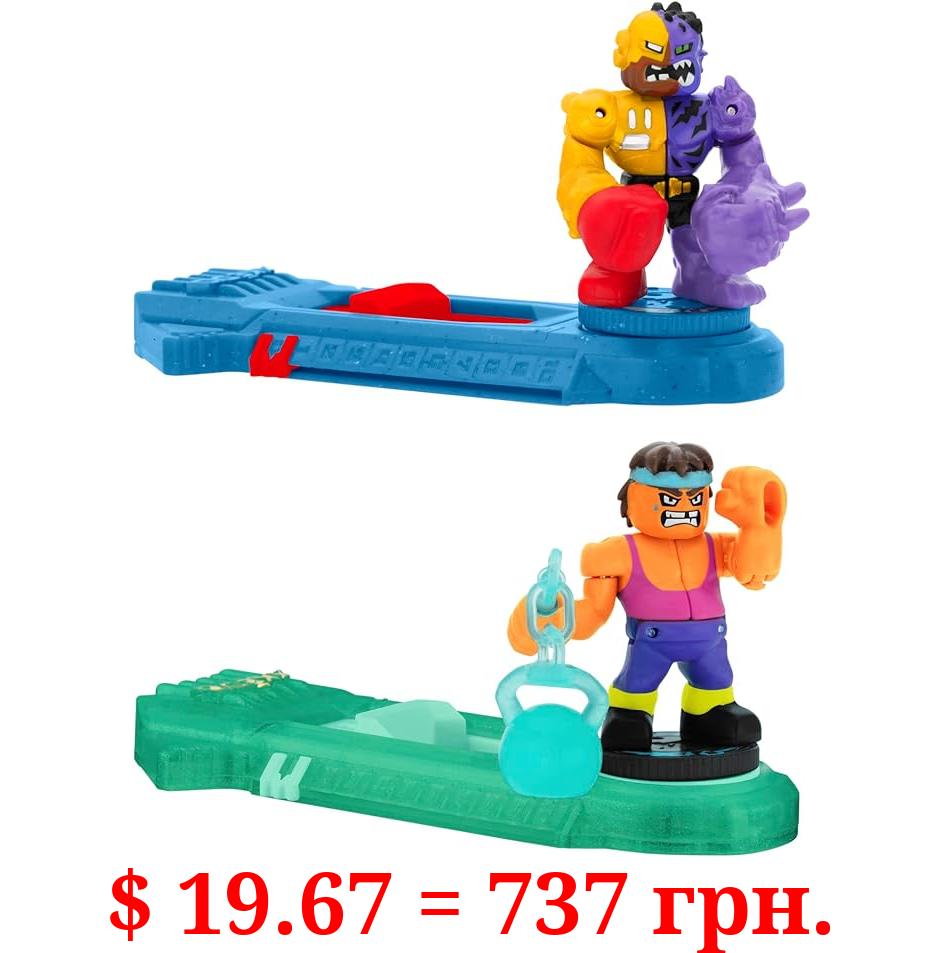 Legends of Akedo Power Storm - Versus Pack - 2 Mini Battling Warriors and 2 Battle Controllers - Buster Splits Versus Sweatstain