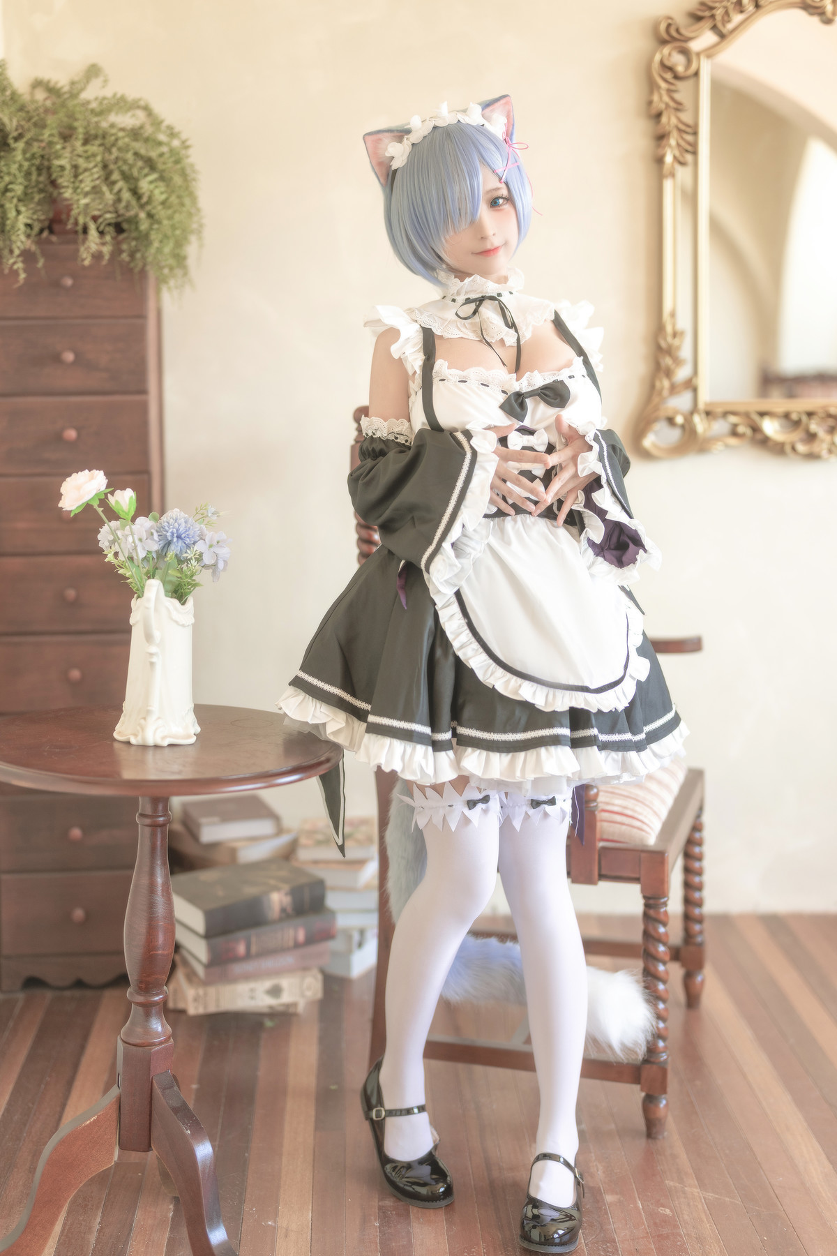 蠢沫沫 Cosplay 雷姆 6
