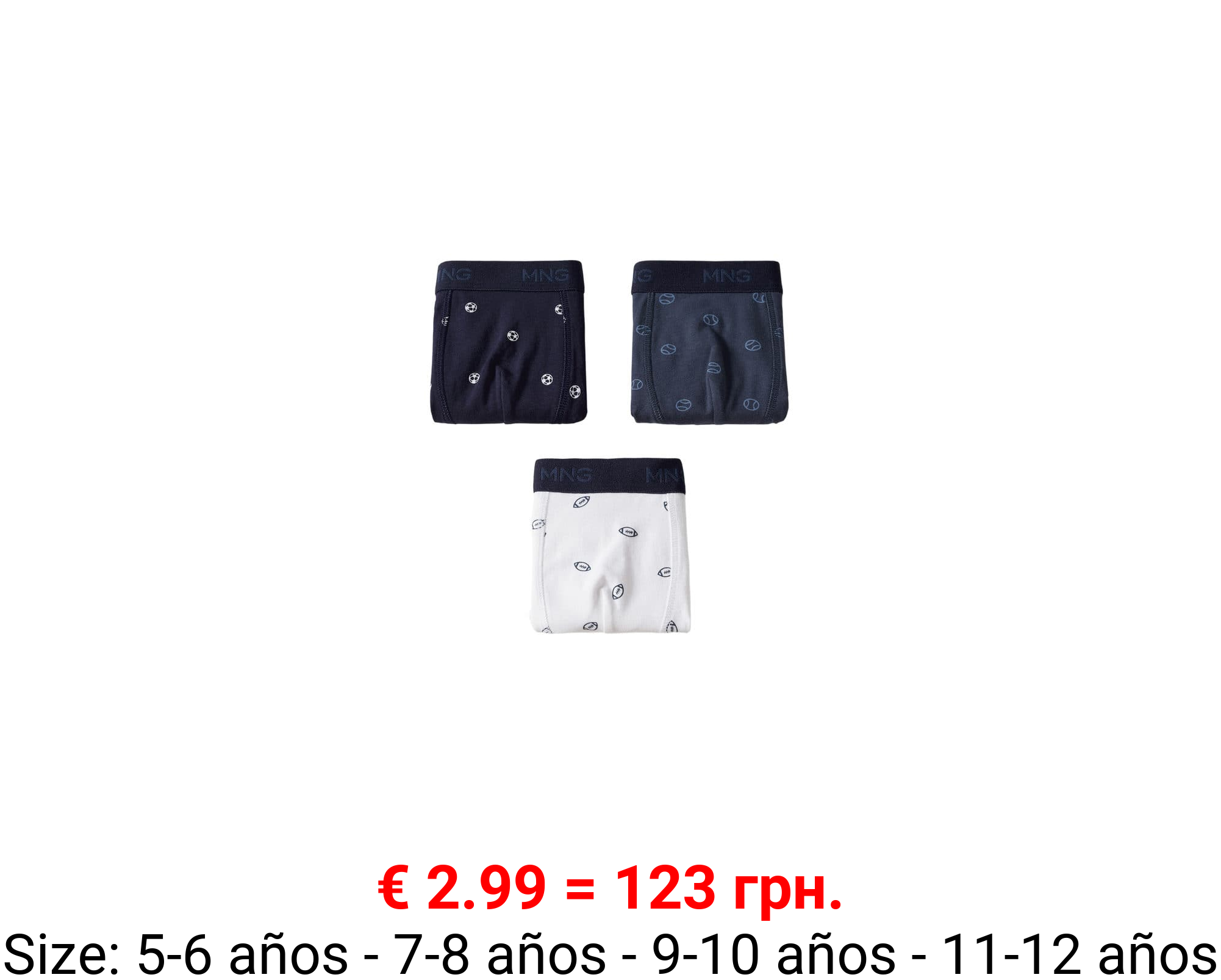 Pack 3 bóxers estampados