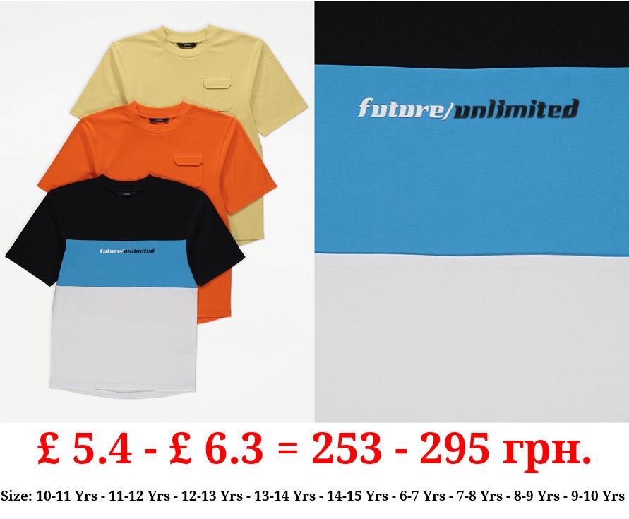 Future Unlimited Pocket T-Shirts 3 Pack