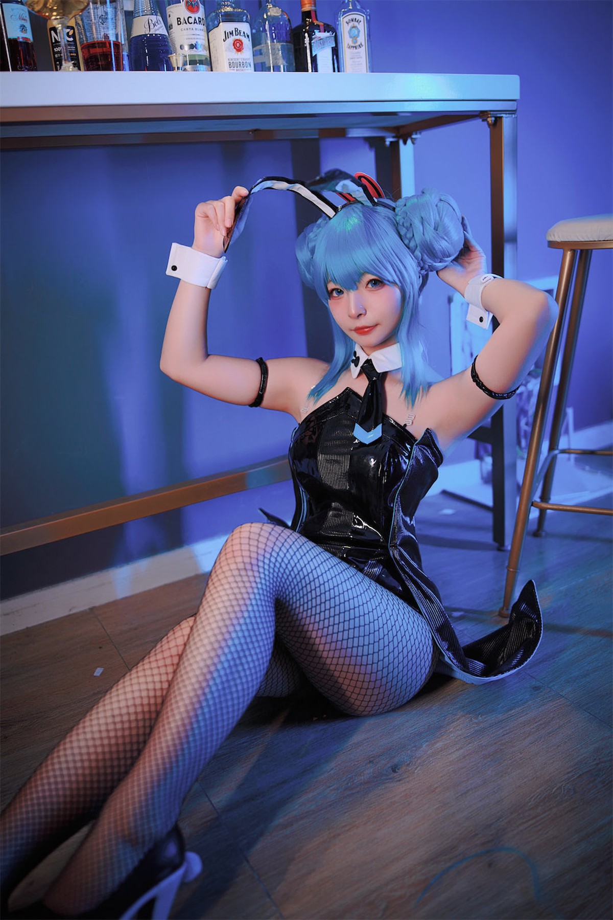 Cosplay Yuuhui玉汇 初音黑兔 8
