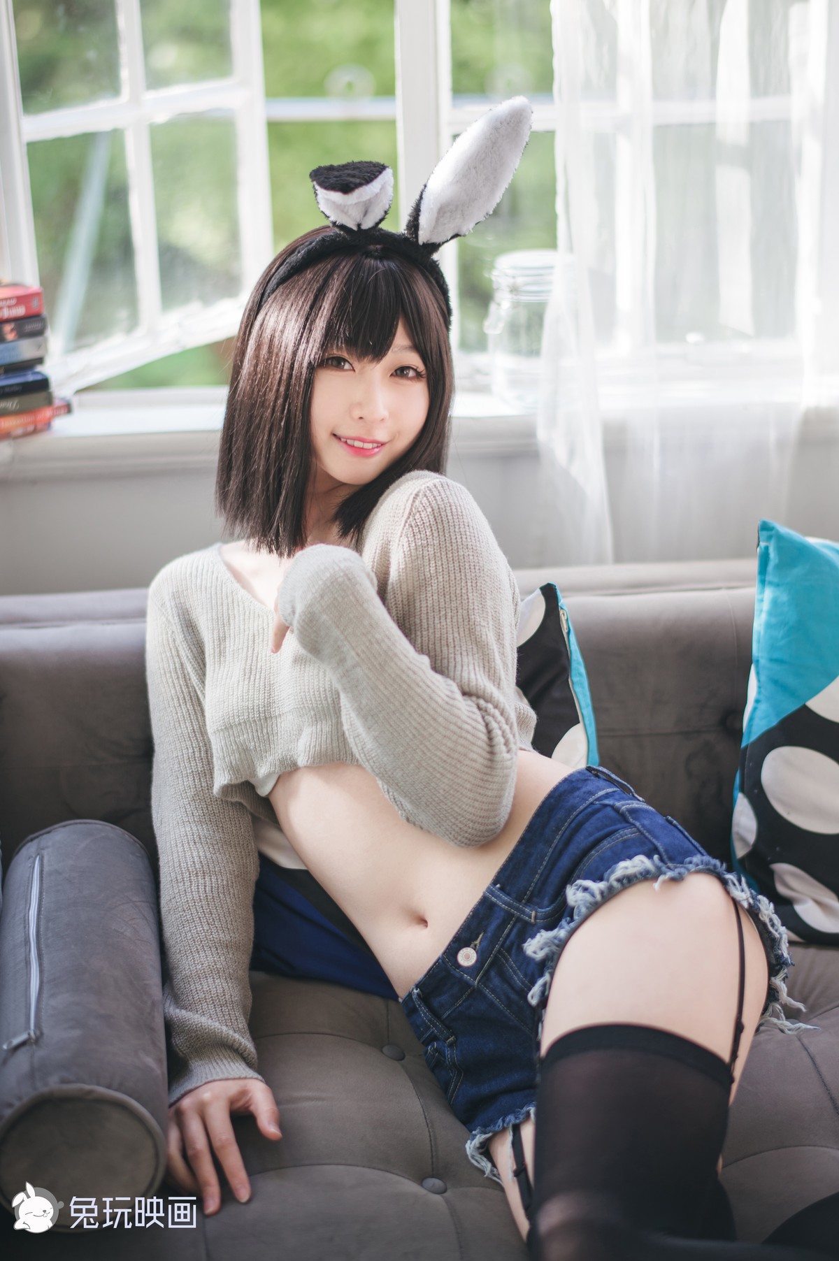 Cosplay 兔玩映画 毛衣热裤 2