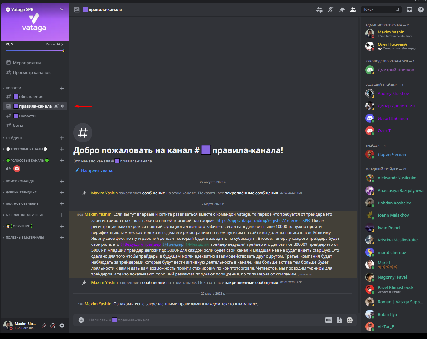 Полный мануал Discord сервера Vataga SPB – Telegraph