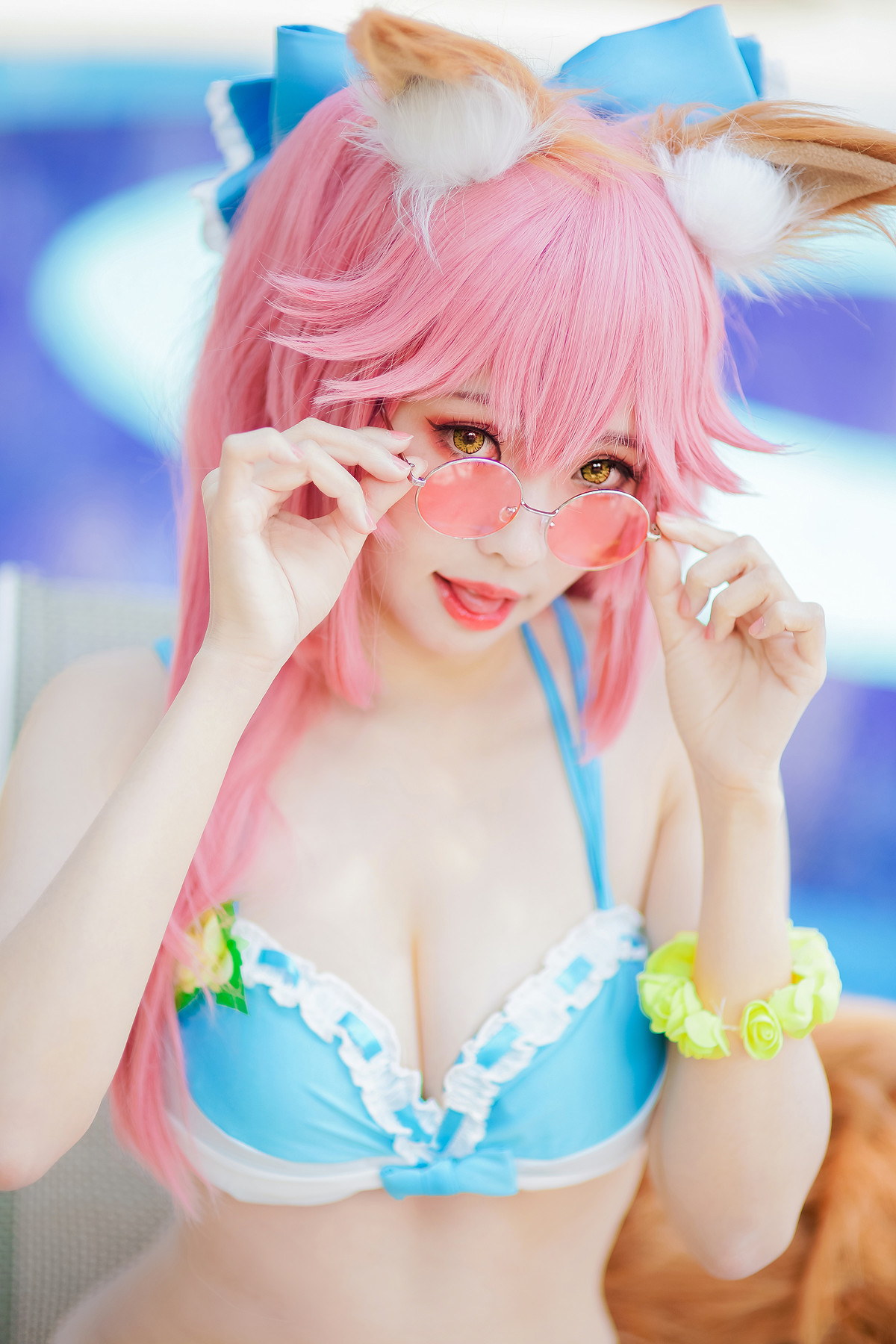 Cosplay ElyEE子 玉藻前泳池 12