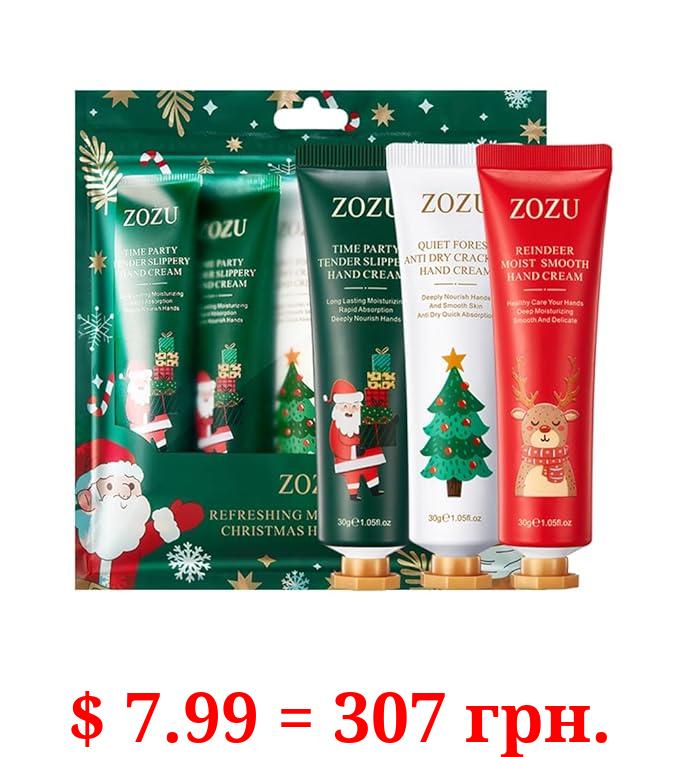 Cublive Hand Cream Christmas Gift Set - Hand Cream for Women, Hand Lotion for Dry Cracked Hands, Travel Size Hand Cream for Women (5 x 1.0 Oz/30 ml)