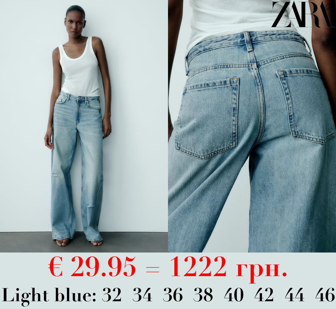 TRF WIDE-LEG MID-RISE FULL LENGTH JEANS