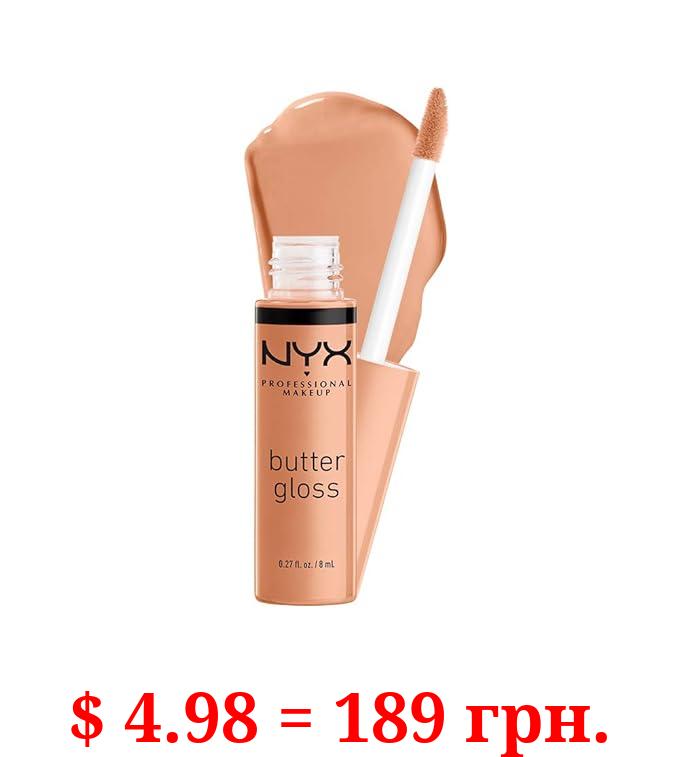 NYX PROFESSIONAL MAKEUP Butter Gloss, Non-Sticky Lip Gloss - Fortune Cookie (True Nude)