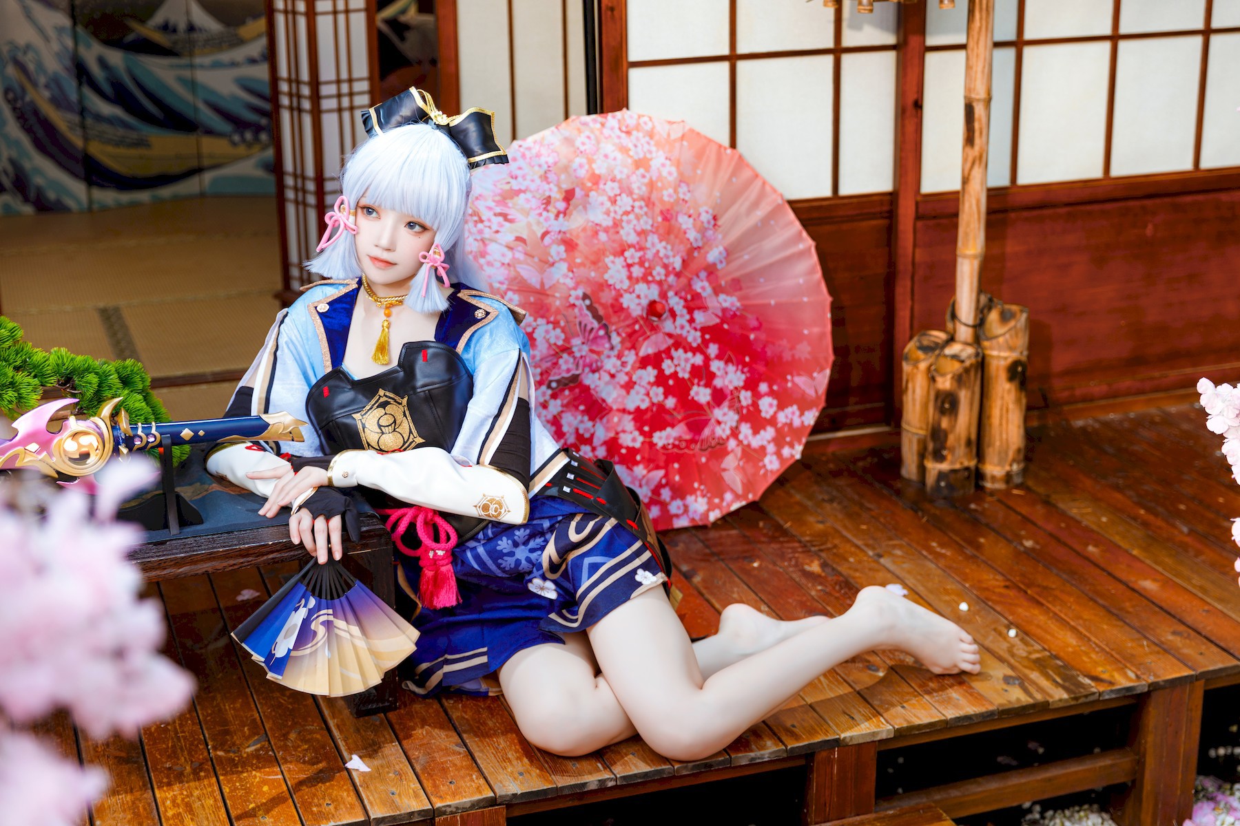 Cosplay 桜桃喵 神里绫华 Ayaka Kamisato 11