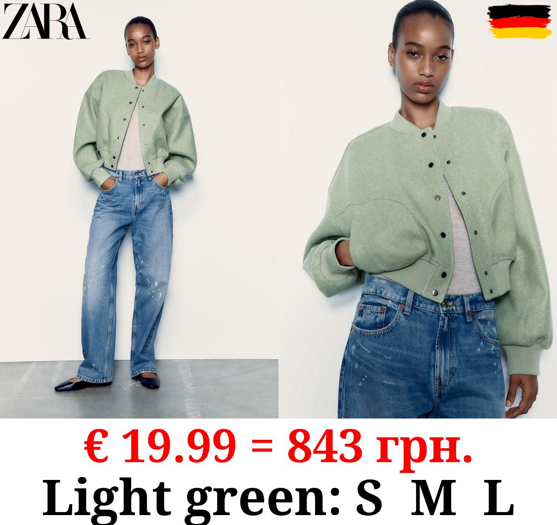 SOFT CROPPED BOMBER JACKET