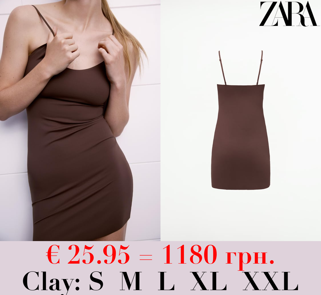 SHORT SHAPEWEAR SLIP DRESS