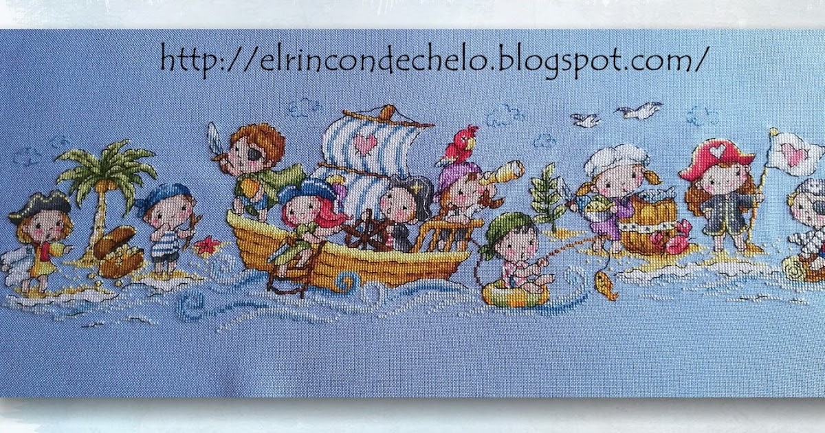 Схема для вышивки нитками крестиком Soda Stitch Little Pirates//Маленькие пираты SODA Stitch