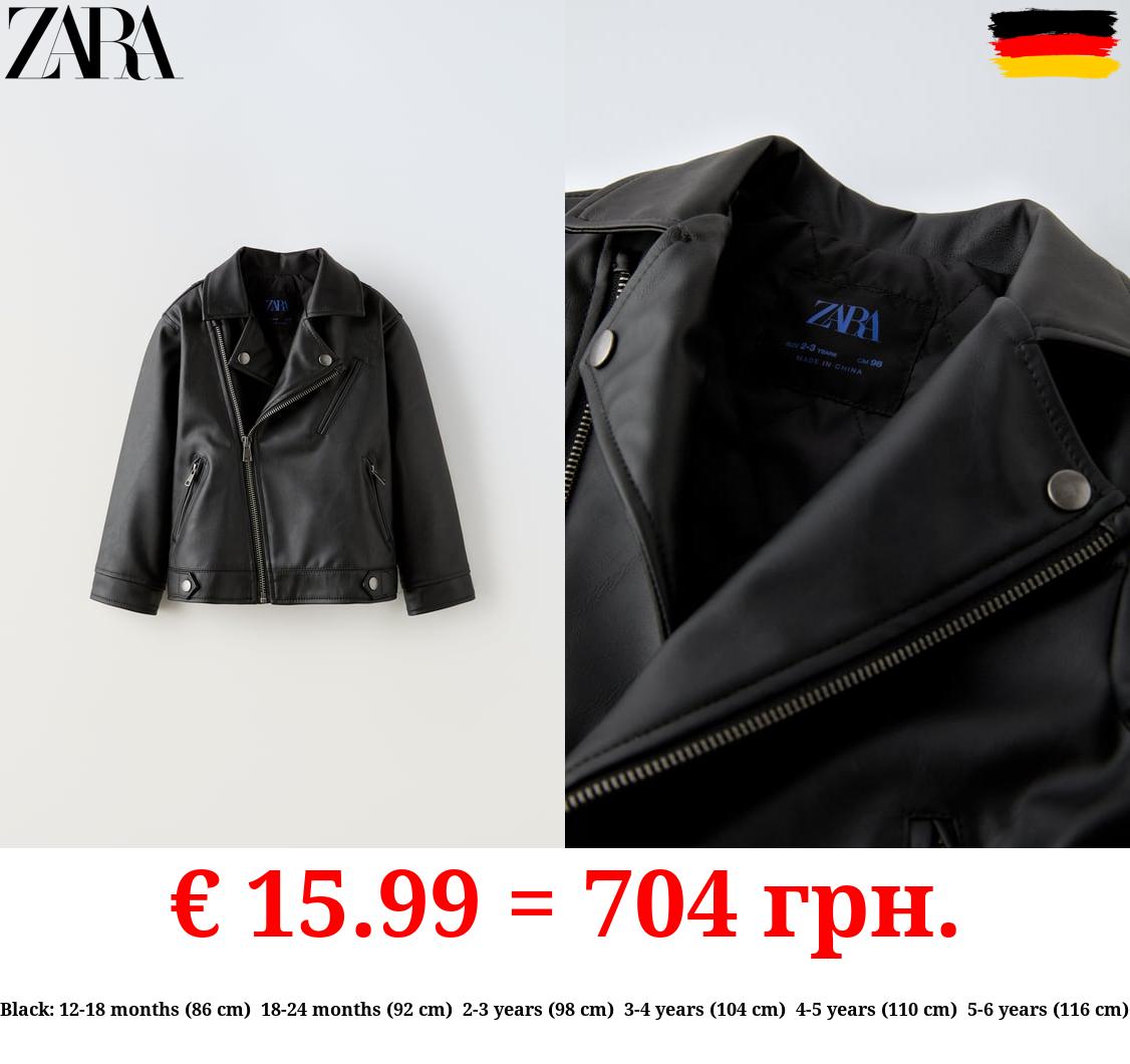 FAUX LEATHER BIKER JACKET