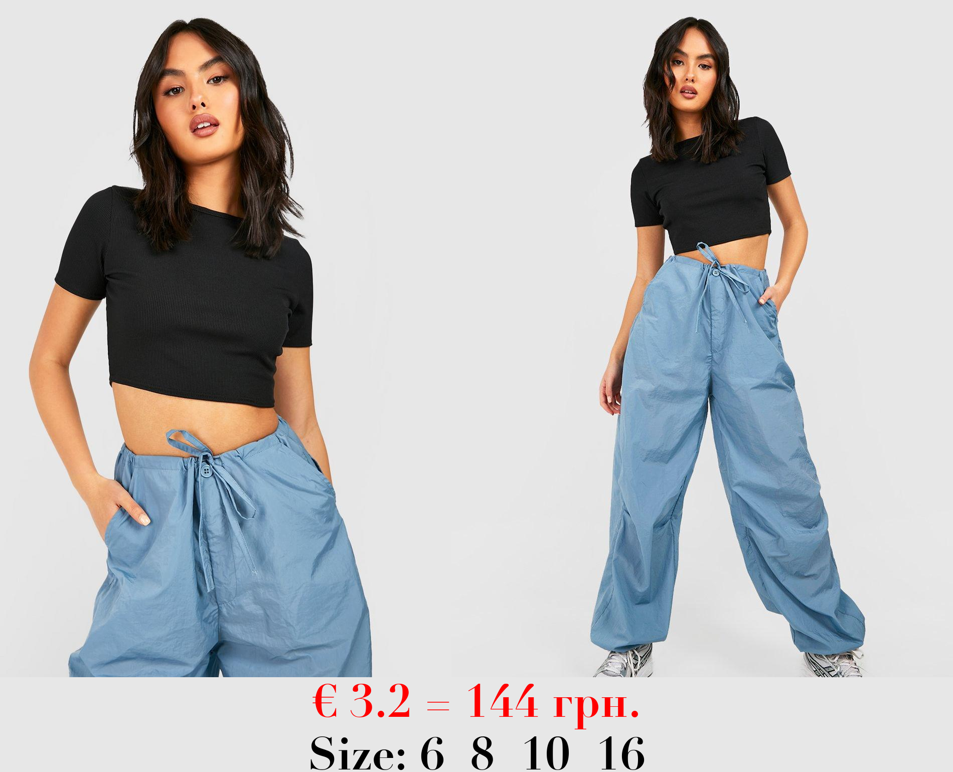 Black Super Crop Rib Top