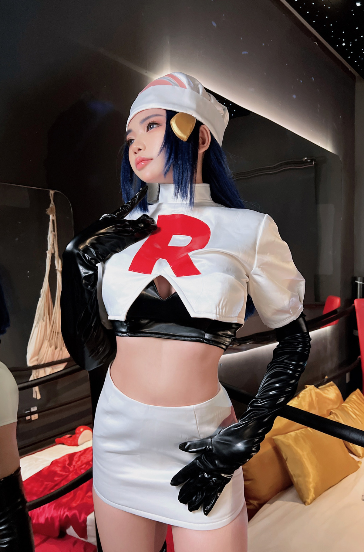 Cosplay ZinieQ Dawn Pokemon in Team Rocket Costume 40
