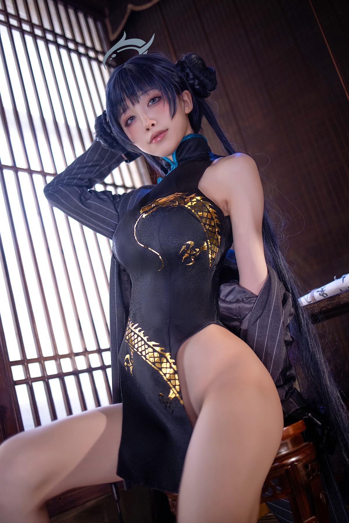 Cosplay 水淼Aqua 碧蓝档案 妃咲 Set.01 34