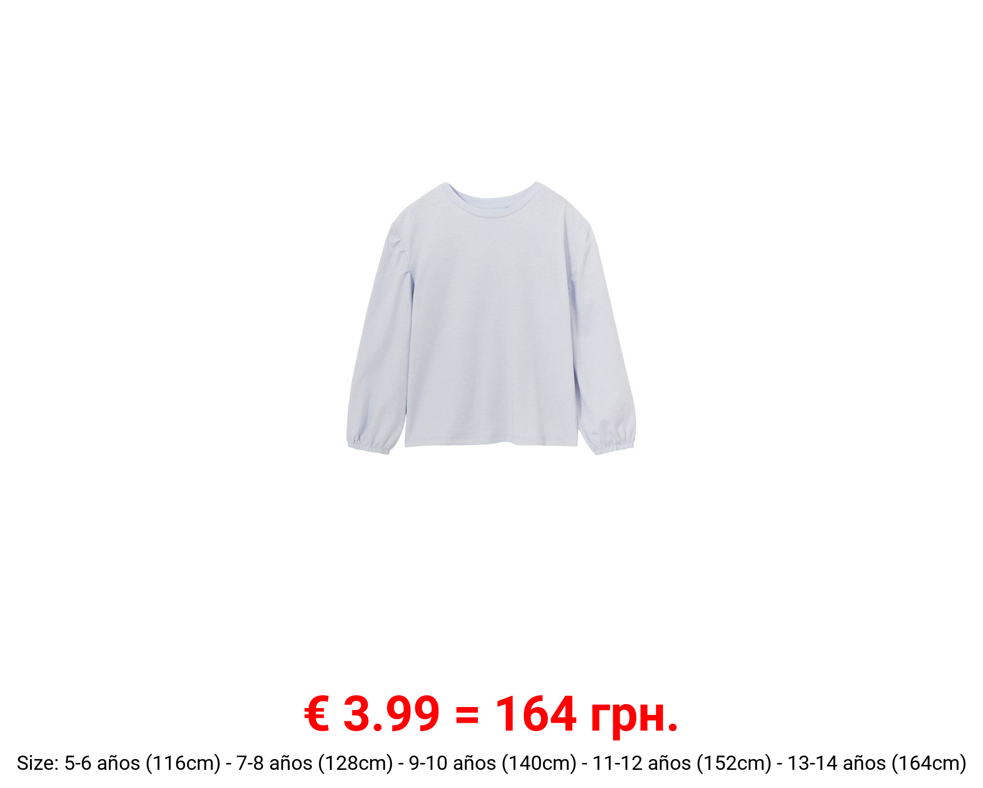 Camiseta algodón manga larga