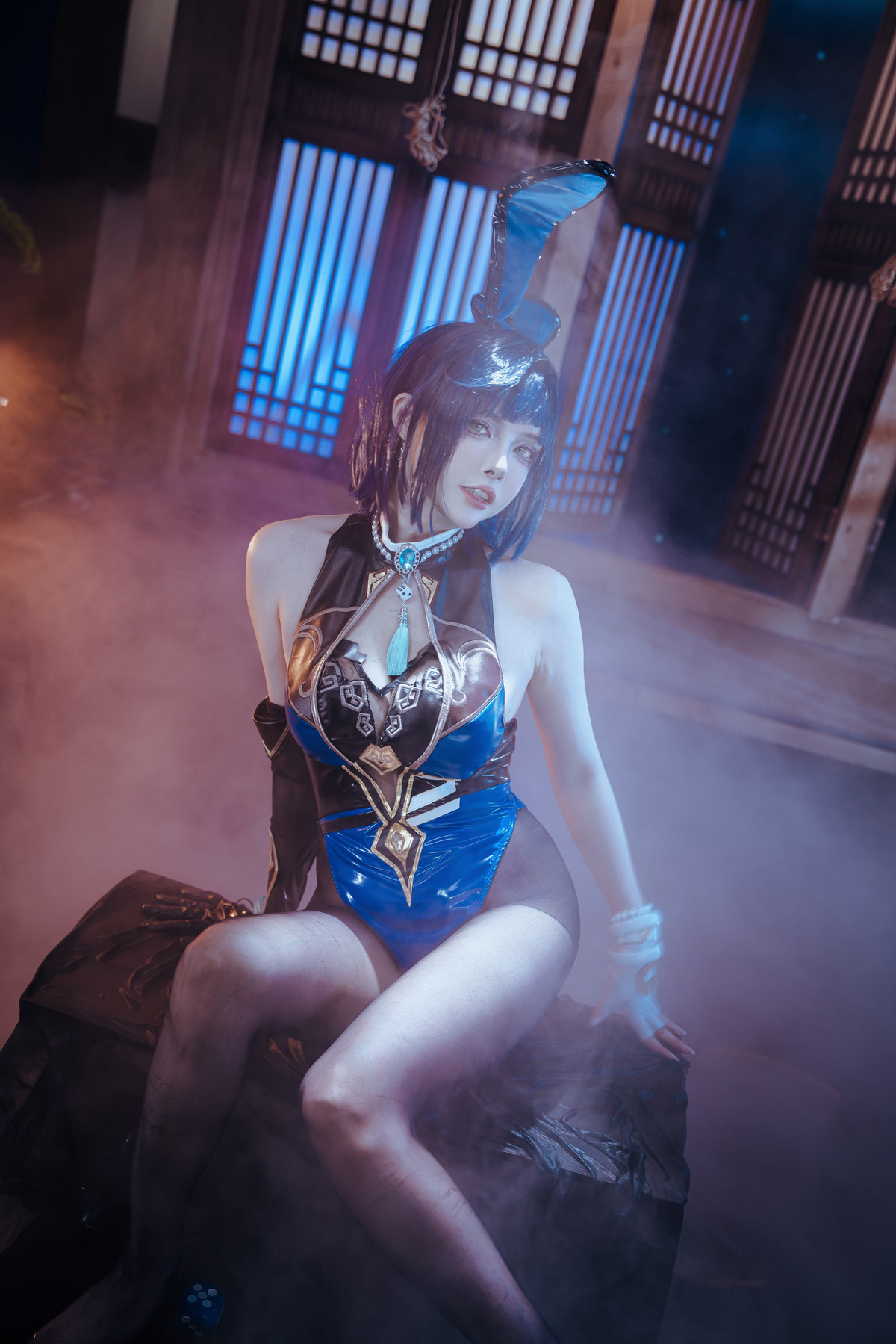 Cosplay 夏小秋秋秋 夜兰 兔女郎 Set.01 36