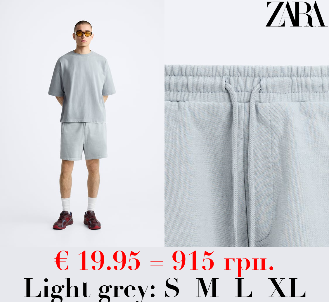 FADED JOGGER BERMUDA SHORTS