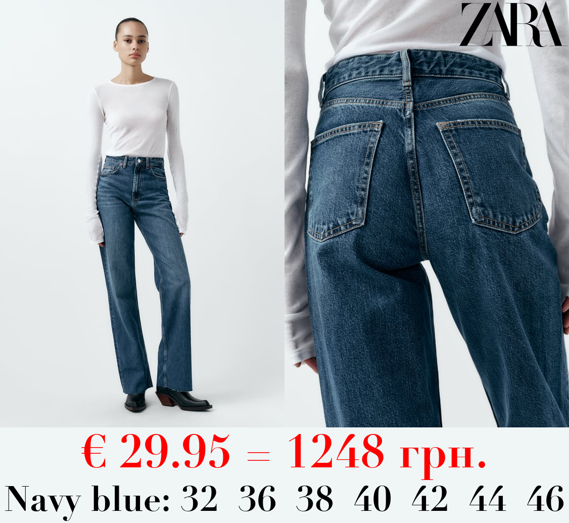 TRF HIGH-RISE WIDE-LEG JEANS