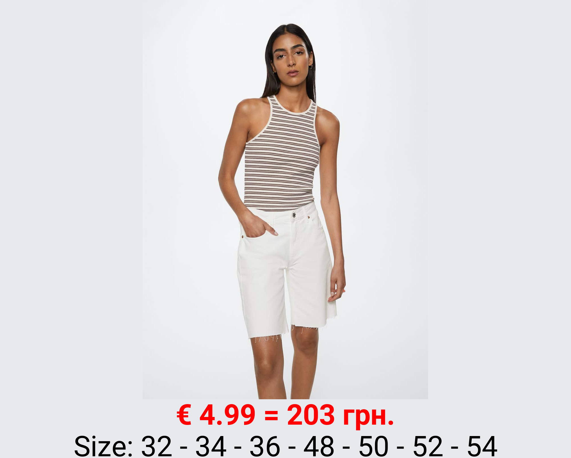 Bermudas vaqueras bajo deshilachado