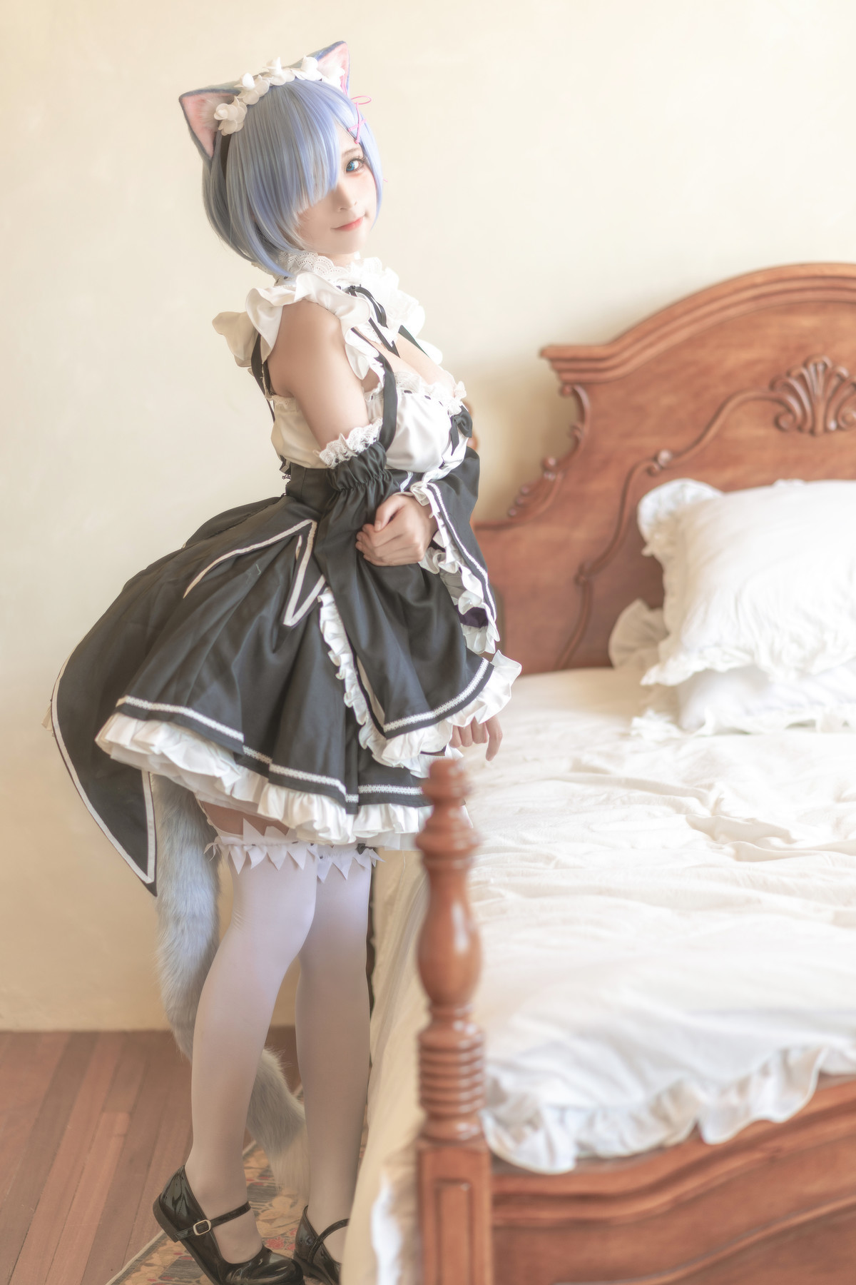 蠢沫沫 Cosplay 雷姆 5