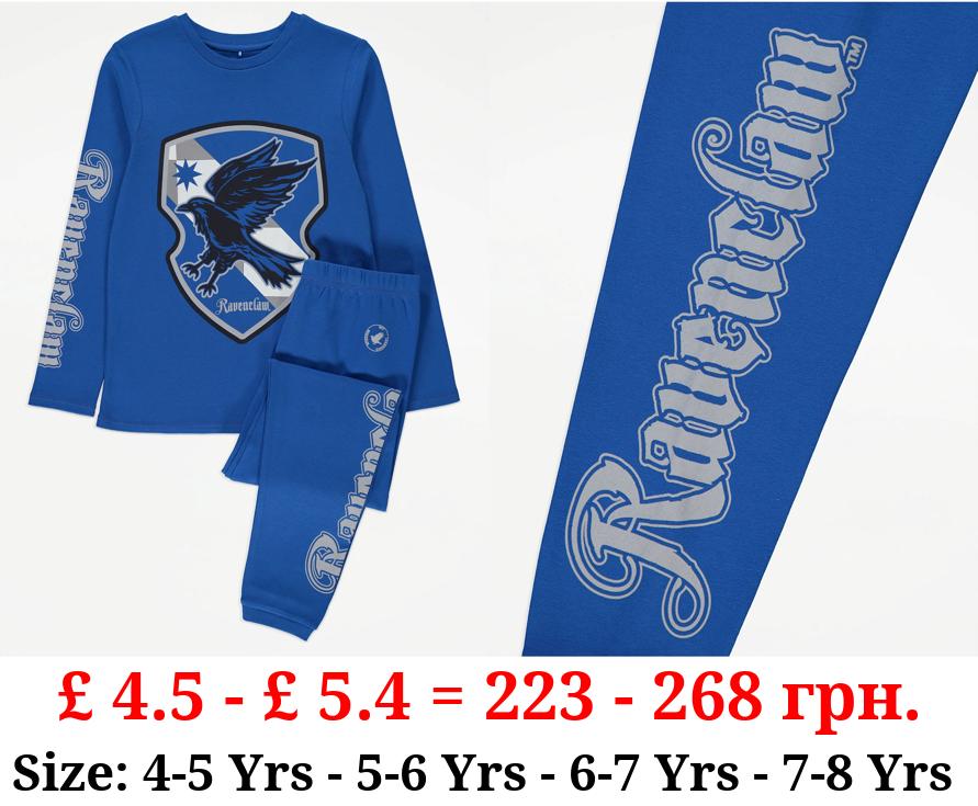 Harry Potter Ravenclaw Blue Long Sleeve Pyjamas