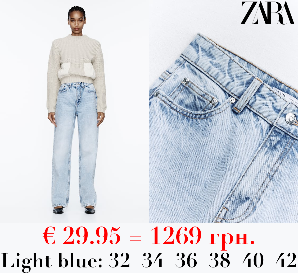 Z1975 STRAIGHT-FIT HIGH-WAIST LONG LENGTH JEANS