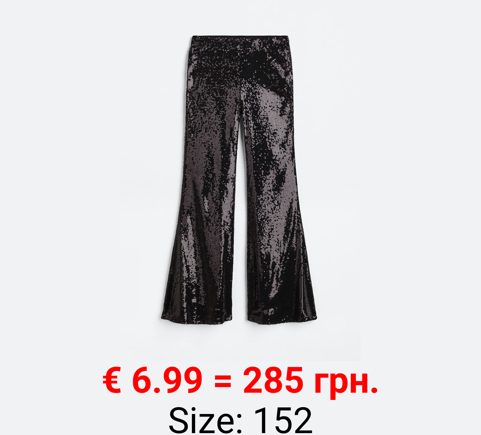 Ausgestellte Leggings mit Pailletten